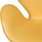 Swan Chair in Yellow Leather by Arne Jacobsen for Fritz Hansen, 2000s, Image 8