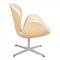 Swan Chair mit natürlichem Vacona Leder von Arne Jacobsen für Fritz Hansen 3