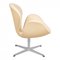 Swan Chair with Natural Vacona Leather by Arne Jacobsen for Fritz Hansen, Image 3