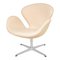 Swan Chair mit natürlichem Vacona Leder von Arne Jacobsen für Fritz Hansen 7