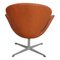 Sedia Swan in pelle color cognac di Arne Jacobsen per Fritz Hansen, Immagine 3