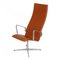 Oxford Desk Chair in Walnut Aniline Leather by Arne Jacobsen 1