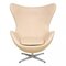 Egg Chair aus Vacona Leder von Arne Jacobsen für Fritz Hansen 1