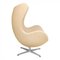 Chaise Egg en Cuir Vacona par Arne Jacobsen pour Fritz Hansen 4