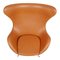 Egg Chair aus Cognacfarbenem Leder von Arne Jacobsen für Fritz Hansen 5