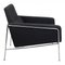 Chaise d'Aéroport Modèle 3301 en Tissu Gris par Arne Jacobsen pour Fritz Hansen, 1980s 2