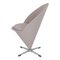 Sedia Cone in tessuto grigio di Verner Panton per Fritz Hansen, Immagine 3