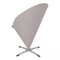 Cone Chair in Grey Fabric by Verner Panton for Fritz Hansen 4