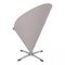 Cone Chair in Grey Fabric by Verner Panton for Fritz Hansen, Image 4