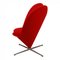 Silla Heart de tela roja de Verner Panton para Vitra, Imagen 4