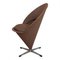 Brown Fabric Cone Chair by Verner Panton for Fritz Hansen, 1920s 3