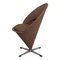 Brown Fabric Cone Chair by Verner Panton for Fritz Hansen, 1920s, Image 3