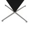 Silla Cone de tela Kvadrat negra de Verner Panton para Vitra, años 20, Imagen 5