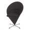 Black Fabric Cone Chair by Verner Panton for Fritz Hansen, Image 2