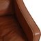 Model 2207 Brown Leather Armchairs by Børge Mogensen for Fredericia, Set of 2 7