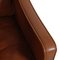 Model 2207 Brown Leather Armchairs by Børge Mogensen for Fredericia, Set of 2, Image 10