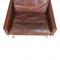 Brown Patinated Leather Pk-31/1 Armchairs by Poul Kjærholm for E. Kold Christensen, 1970s, Set of 2, Image 8