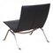 Sillón PK-22 de cuero anilino negro de Poul Kjærholm para Fritz Hansen, Imagen 4