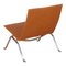 Poltrona PK-22 in pelle color cognac di Poul Kjærholm per Fritz Hansen, Immagine 4