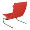 PK 20 Armchair in Red Orange Fabric by Poul Kjærholm for Fritz Hansen 4