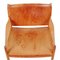 Premiere-69 Armchairs in Oak and Natural Core Leather by Per-Olof Scotte for Ikea, 1970s, Set of 2 5