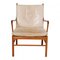 Colonial Chair aus Naturleder von Ole Wanscher 1