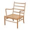 Colonial Chair aus blauem Stoff von Ole Wanscher 4