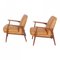 Model 401 Armchairs in Cognac Aniline Leather by Ib Kofod-Larsen for Slagelse Møbelværk, Set of 2 3