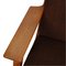 GE-290A Lounge Chair in Brown Fabric by Hans Wegner for Getama, 1980s, Image 6