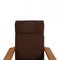 GE-290A Lounge Chair in Brown Fabric by Hans Wegner for Getama, 1980s 5
