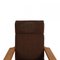 GE-290A Lounge Chair in Brown Fabric by Hans Wegner for Getama, 1980s, Image 5