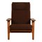 Fauteuil GE-290A en Tissu Marron par Hans Wegner pour Getama, 1980s 1