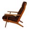 GE-290A Lounge Chair in Brown Fabric by Hans Wegner for Getama, 1980s 4