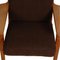 GE-290A Lounge Chair in Brown Fabric by Hans Wegner for Getama, 1980s 7