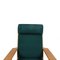 GE-290A Lounge Chair with Ottoman in Green Fabric by Hans Wegner for Getama, 1990s, Set of 2 6
