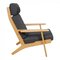 Fauteuil GE-290A en Tissu de Laine Gris par Hans Wegner pour Getama, 1950s 5