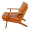 Fauteuil GE-290 en Teck et Noyer et Cuir Aniline par Hans Wegner pour Getama, 1980s 4