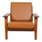 GE-290 Armchair in Teak and Walnut and Aniline Leather by Hans Wegner for Getama, 1980s, Image 1