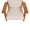 GE-290 Armchair in Oak and Original Beige Cushions by Hans J. Wegner for Getama, 1980s 4