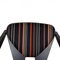 Black-Stained Beech Wood and Striped Paul Smith Fabric Butterfly Chair from Getama, 1990s 2