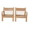 Sedia GE-671 in quercia e pelle color cognac di Hans J. Wegner per Getama, set di 2, Immagine 4