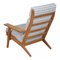 GE-290A Chair in Striped Fabric by Hans J. Wegner for Getama 4