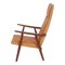 GE-260A Chair in Teak and Cognac Aniline Leather by Hans J. Wegner for Getama, Image 3