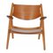 Silla CH-28 de teca y roble de Hans J. Wegner para Carl Hansen & Søn, Imagen 1