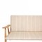 GE-260/2 Sofa in Beige Fabric and Oak by Hans J. Wegner for Getama, 1950s, Image 3