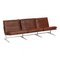 Three Seater Sofa in Brown Leather by Fabricius and Kastholm, 1960s, Image 2