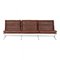 Three Seater Sofa in Brown Leather by Fabricius and Kastholm, 1960s, Image 1