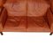 2192 Coupé Sofa in Original Patinated Cognac Leather by Børge Mogensen for Fredericia, 1970s 2