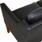 Three Seater 2323 Sofa in Black Bison Leather by Børge Mogensen for Fredericia 7