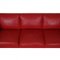 Three Seater 2333 Sofa in Red Leather by Børge Mogensen for Fredericia, 2000s, Image 6
